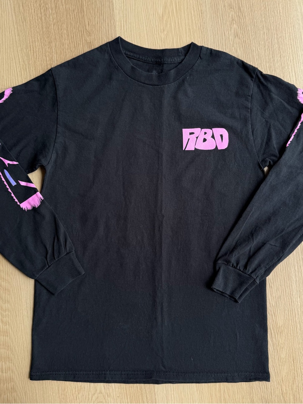 RBD Soy Rebelde Tour 2023 black double-sided graphic crew neck tee size S